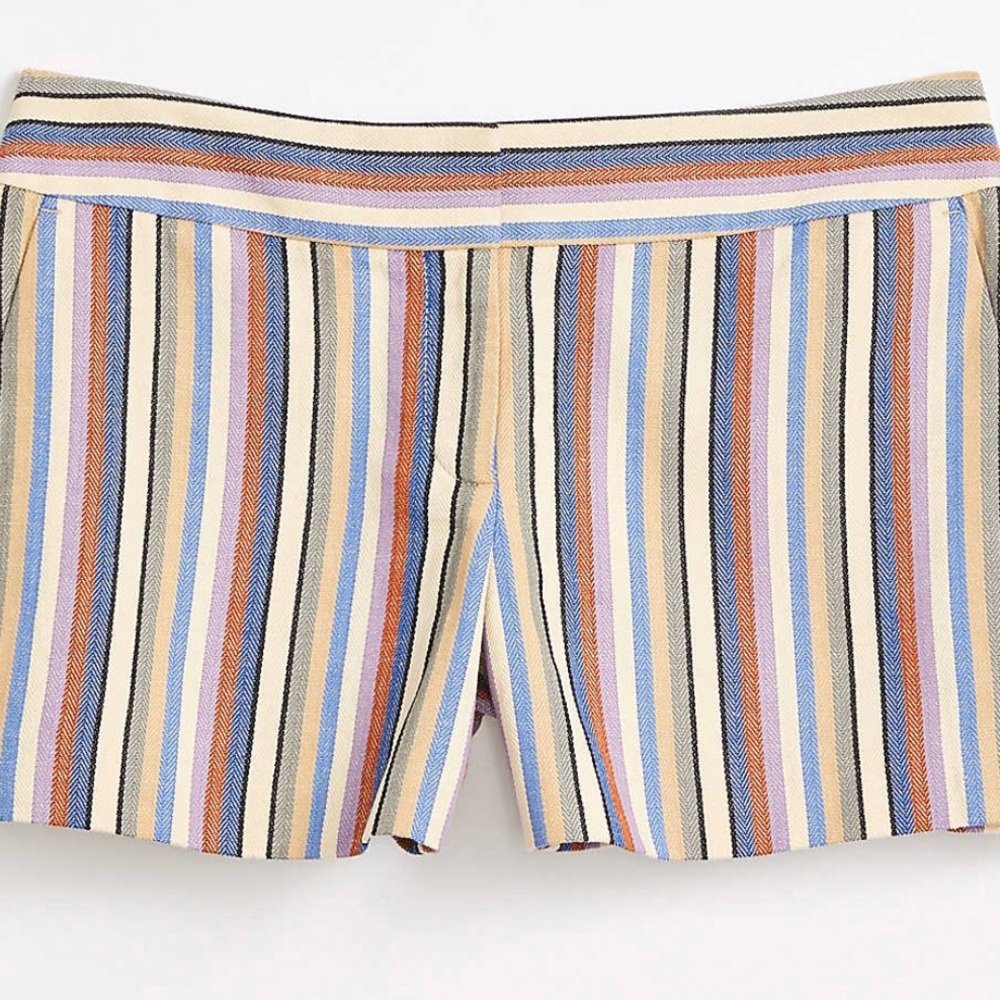 Loft Herringbone Stripe Riviera Shorts Size 12